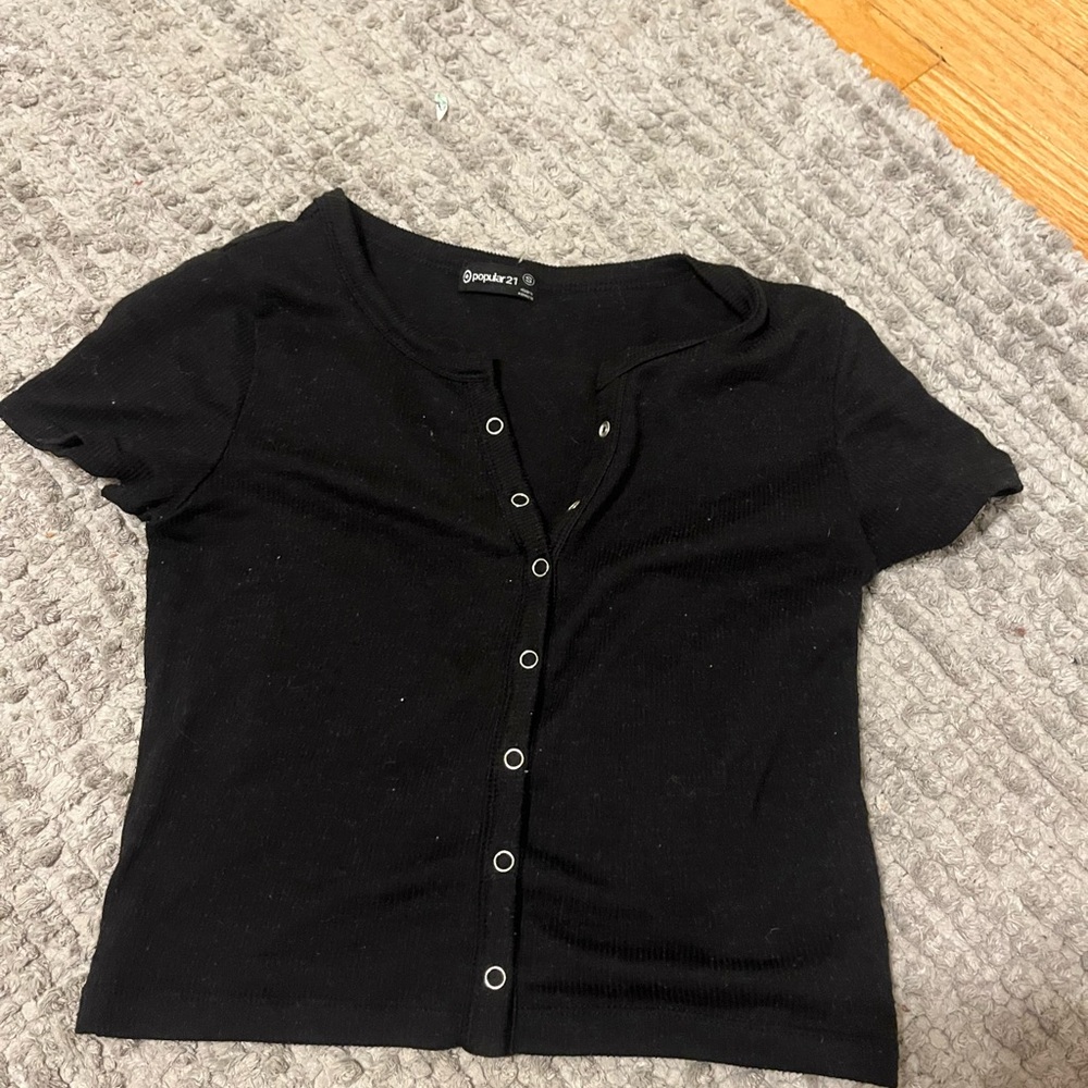 Buttonup Crop-top